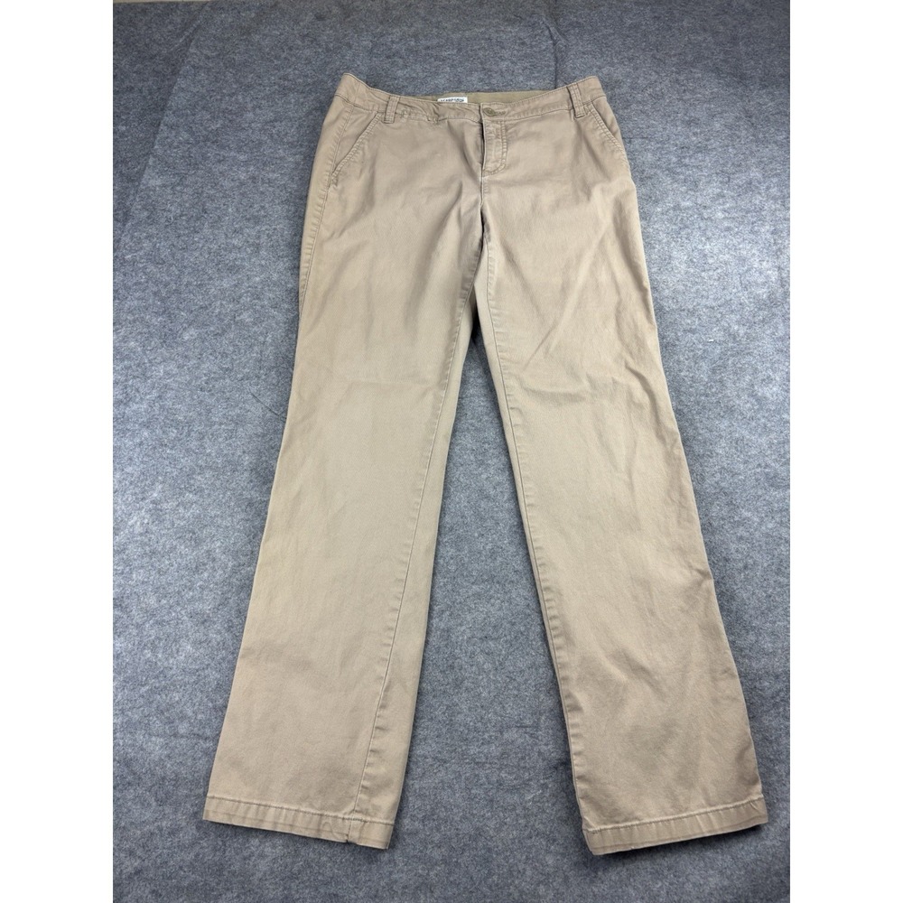 St John's Bay Women's 10 Straight Leg Khaki Jeans Pants VTG Y2K 00s Preppy Class